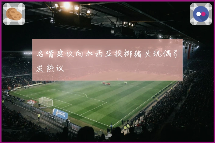 名嘴建议向加西亚投掷猪头玩偶引发热议